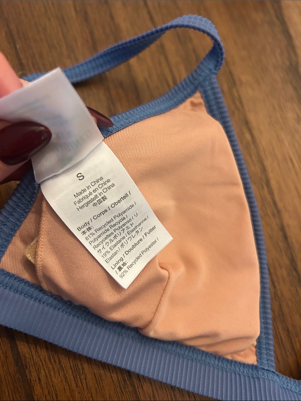 J. Crew Periwinkle Ribbed Triangle Bikini Set - Picture 4 of 6